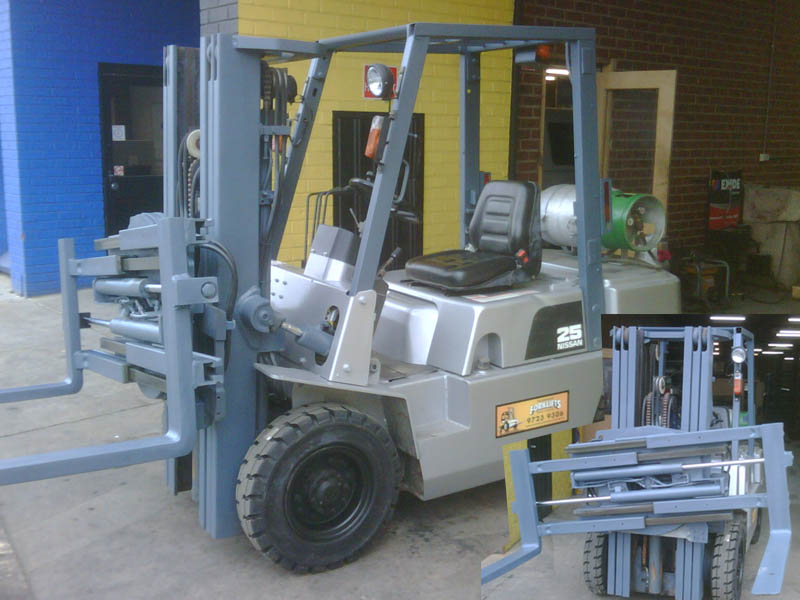 Nissan 2.5 Tonne LPG Used Forklift with Rotator
