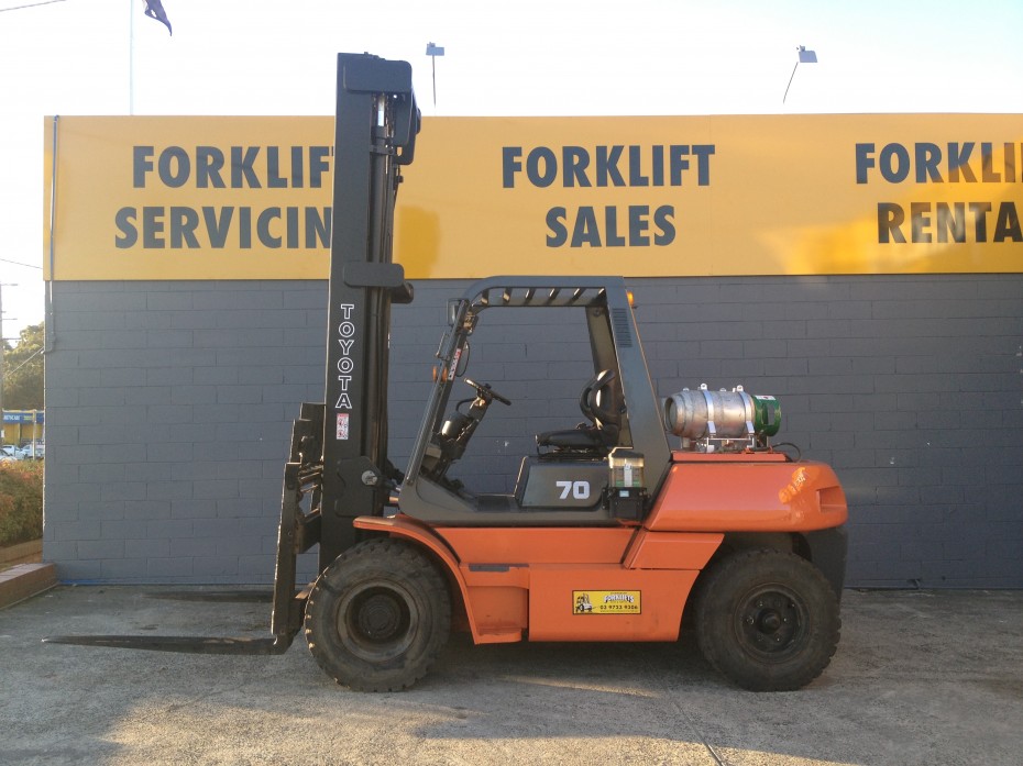 Forklift toyota 7 tonne lpg