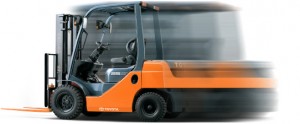 fast moving forklift toyota