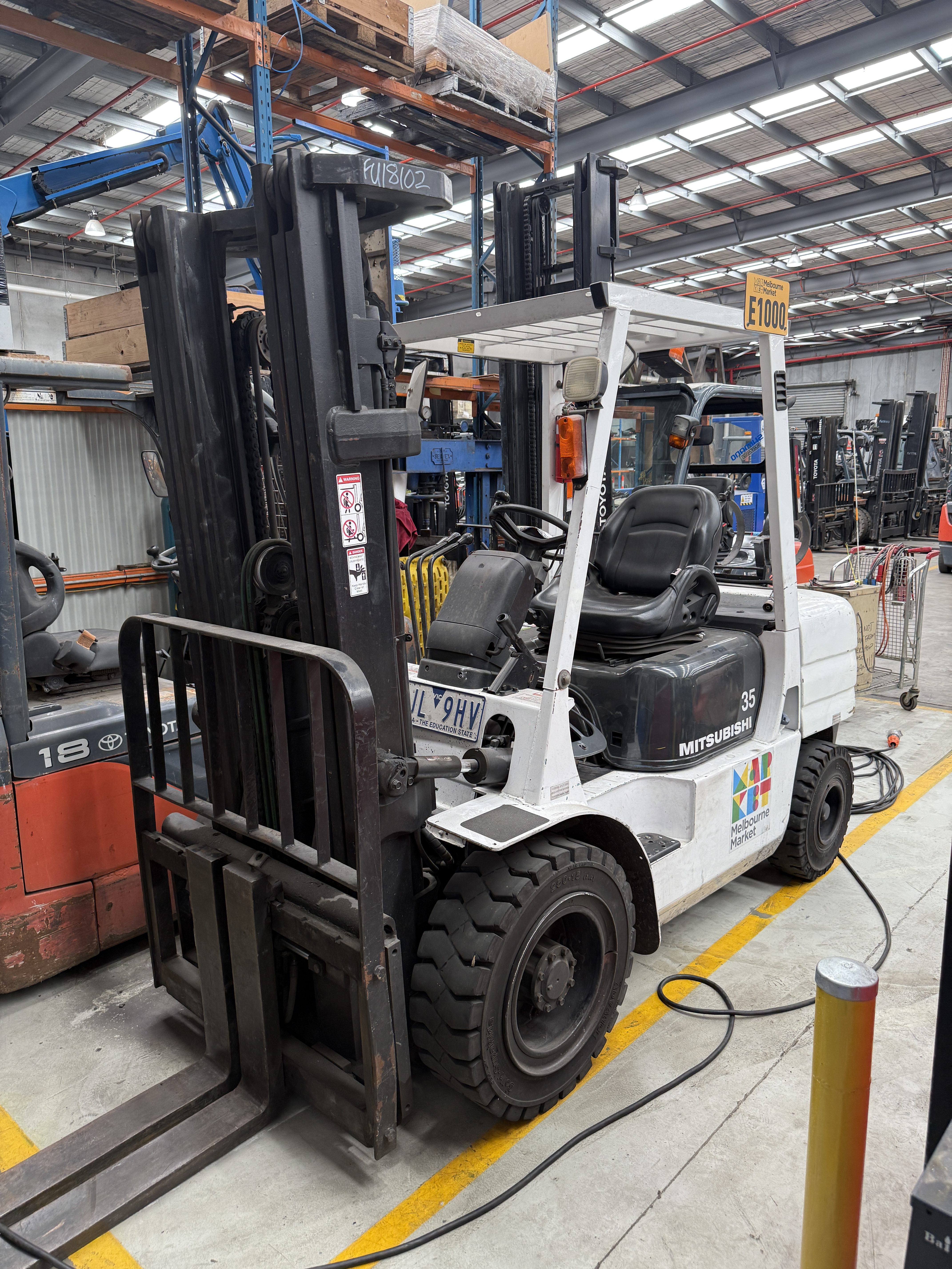 Used Mitsubishi 3.5T Container Mast Forklift – For Sale